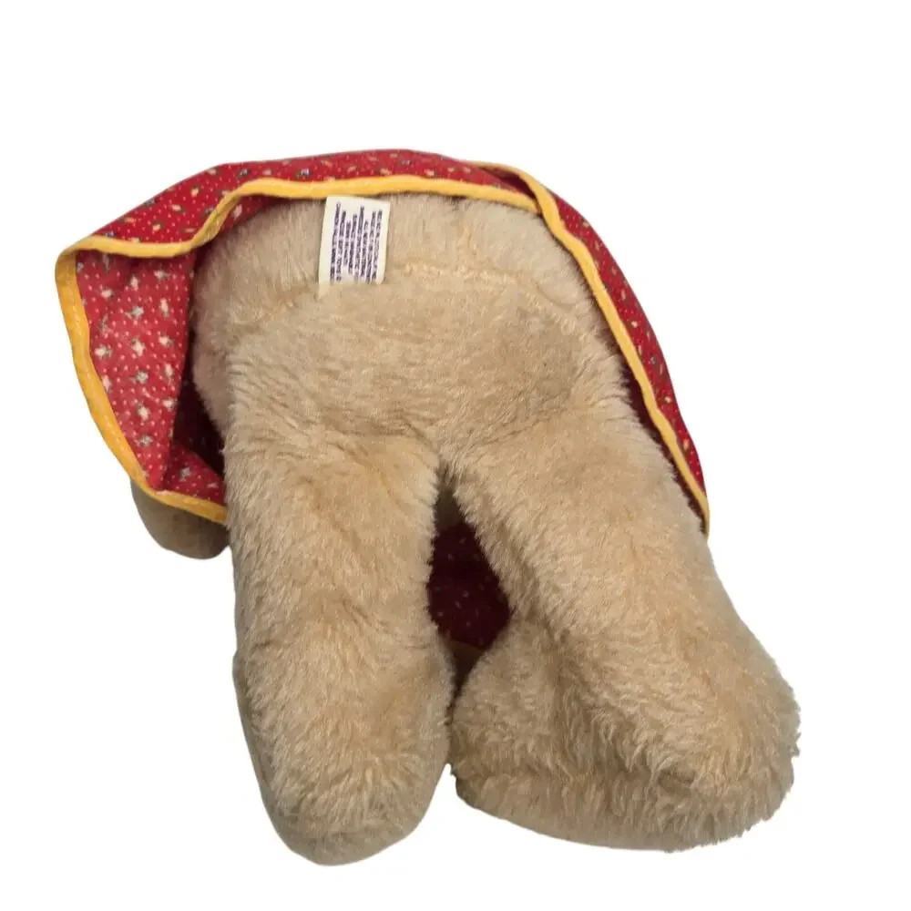 Vintage Princess Soft Toys Cute Pig Eye‎ Lashes Tan Plush Stuffed Animal Stuffie